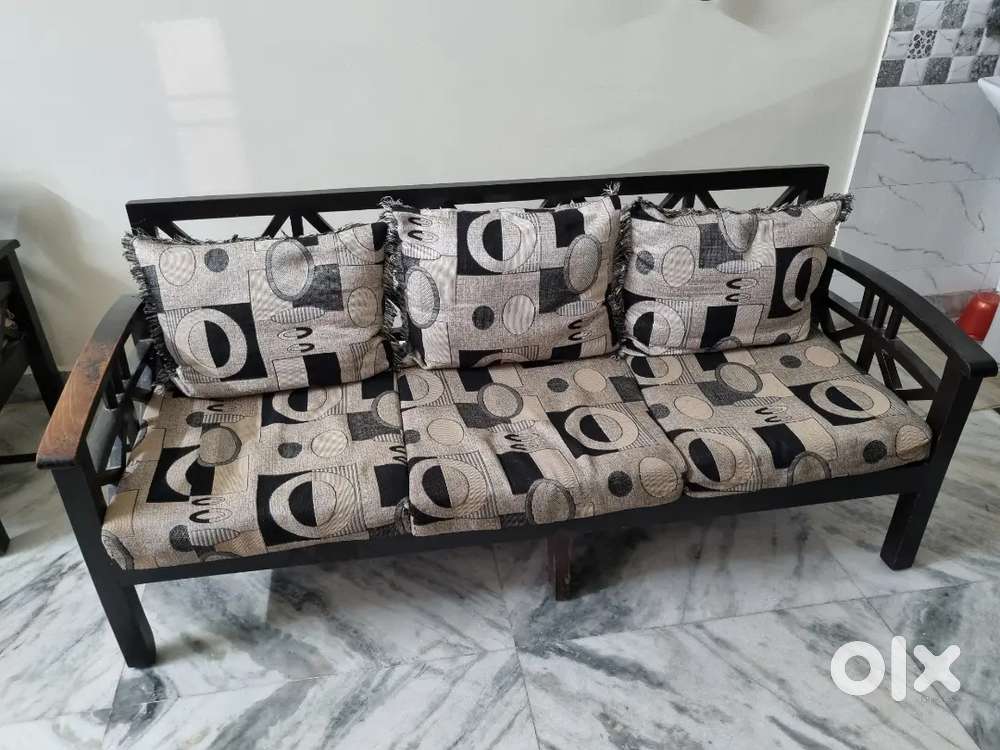 3 Seater wooden sofa