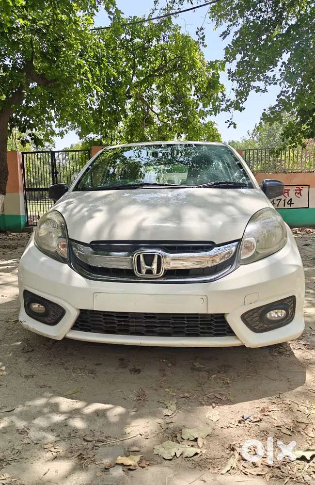 White Honda Brio 2017 With Sequential Cng On Paper In Good Condition.