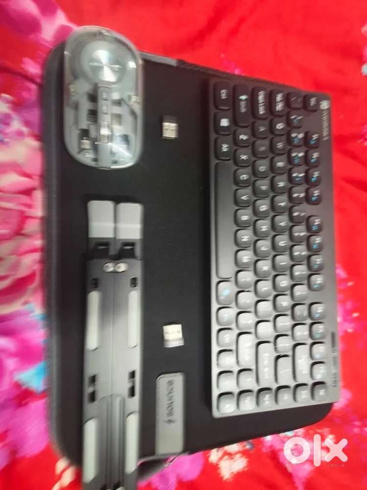 Wireless Keyboard Mouse Plus Laptop Stand with powerbank