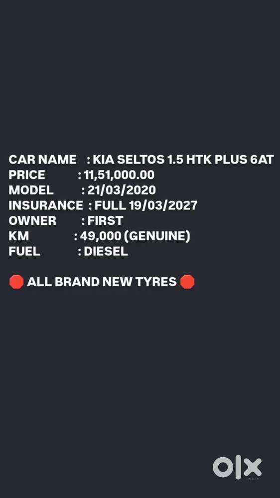Kia Seltos Htk Plus At 1.5 Diesel, 2020, Diesel
