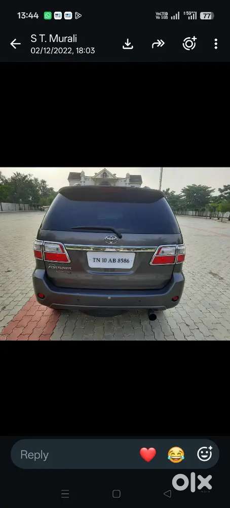 Toyota Fortuner 2011 Diesel Mt