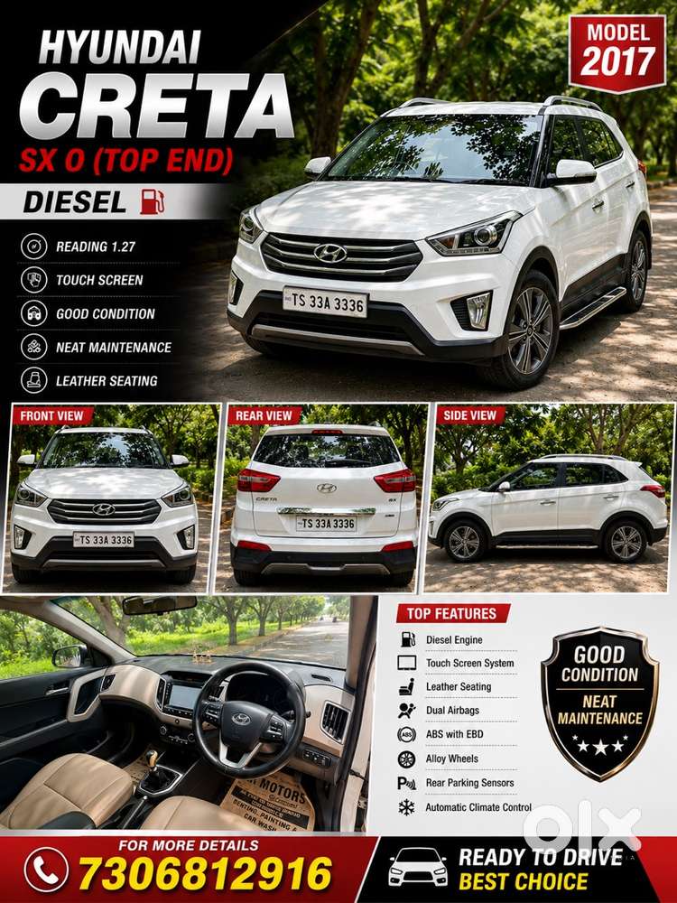 Hyundai Creta 2017 Diesel Good Condition