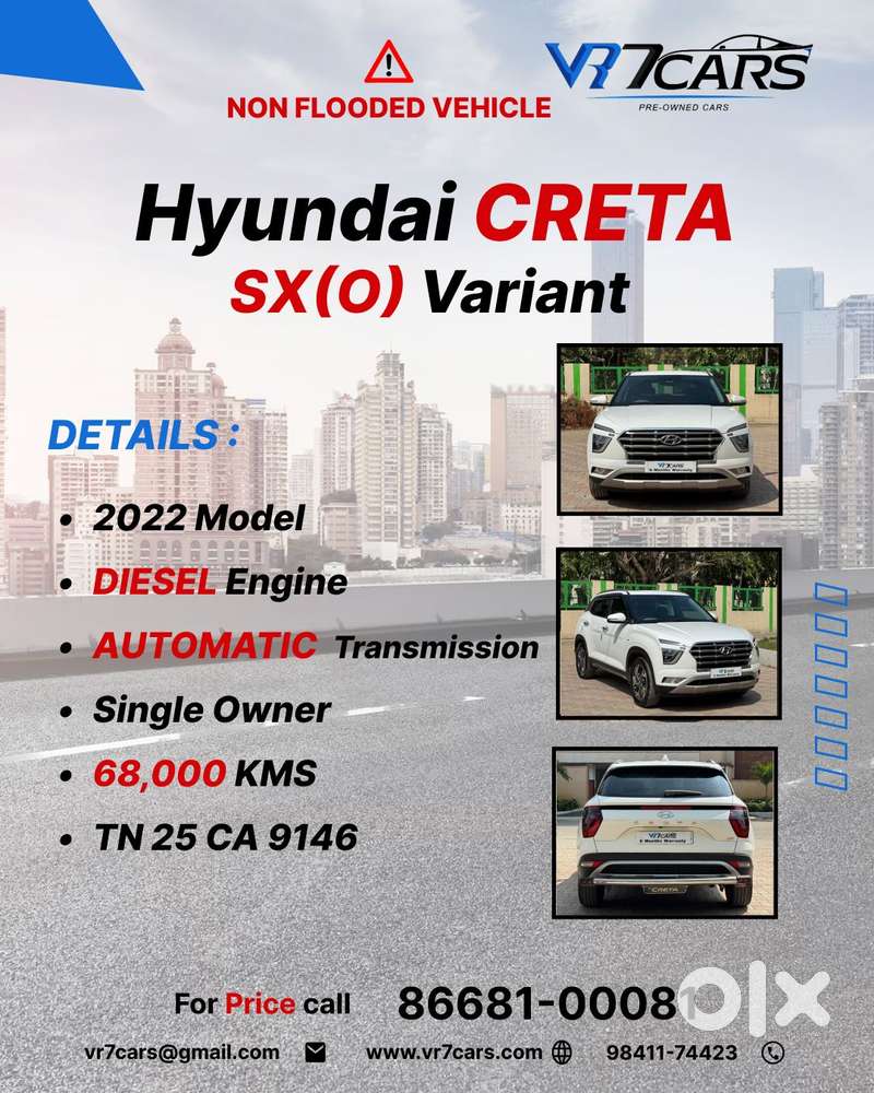 Hyundai Creta Sx (o) 1.5 Diesel Automatic, 2022, Diesel