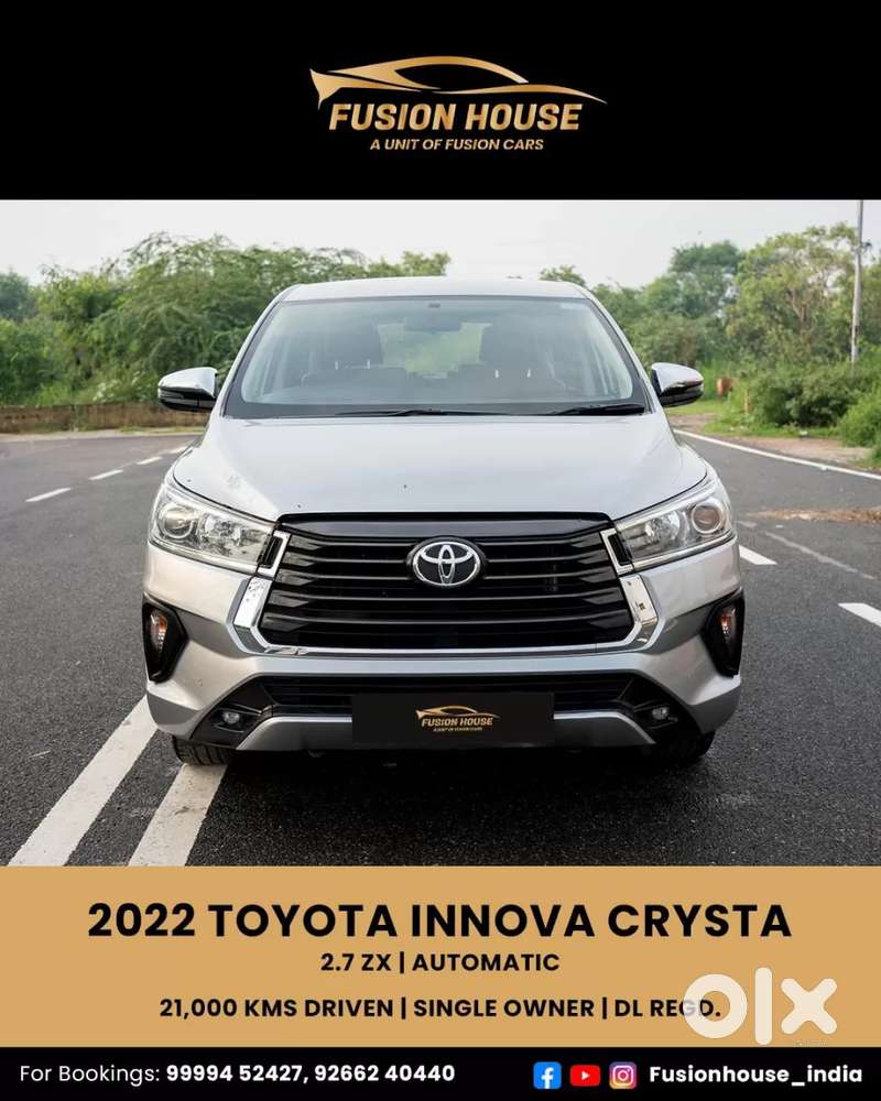 Toyota Innova Crysta [2020-ongoing] 2.7 Zx At 7 Str, 2022, Petrol