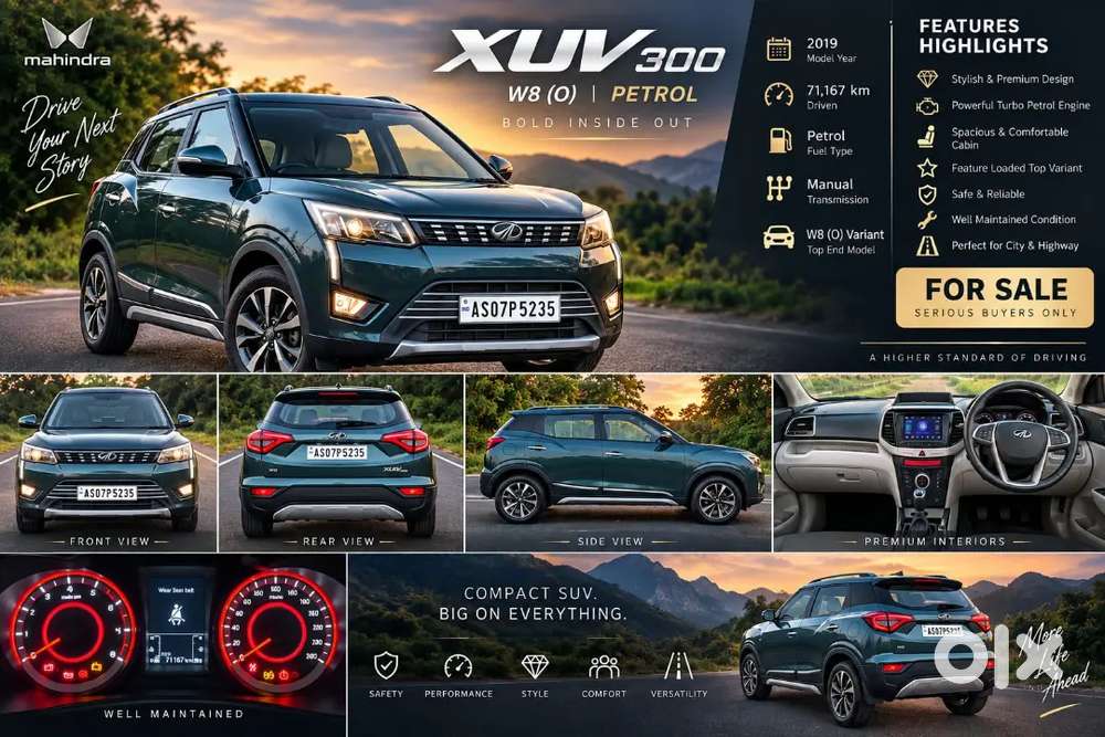 2019 Mahindra Xuv300 W8(o) Petrol | Top Model | As-07 Reg | Sunroof