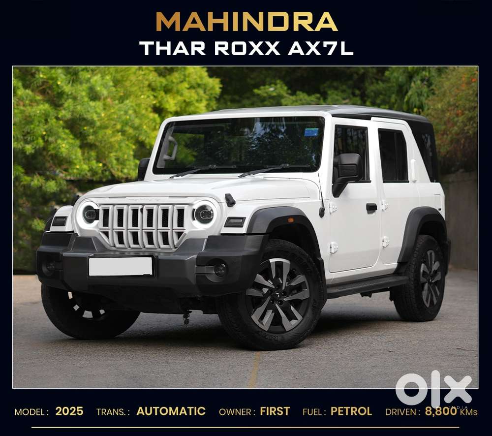 Mahindra Thar Roxx Ax7l Rwd At, 2025, Petrol