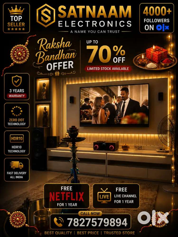 43 Q-LED UHD LED TV WITH 3 YEARS WARRANTY 4K ULTRA HD NEW BRAND LED TV