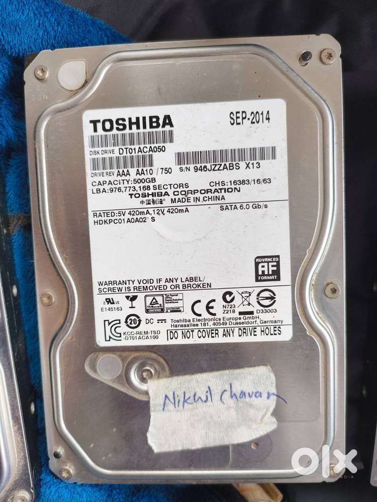 Argent sell 1tb and 2 500gb harddisk