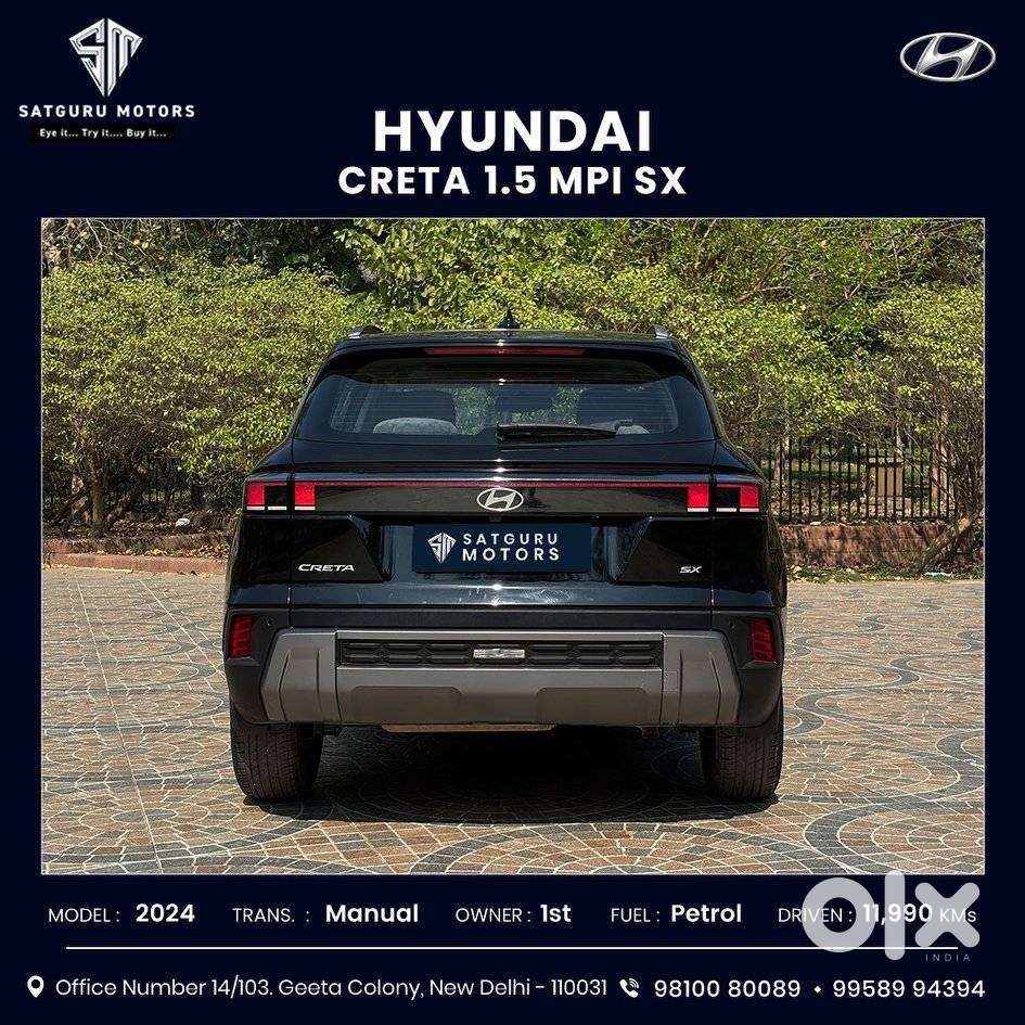Hyundai Creta Sx Petrol Mt, 2024, Petrol