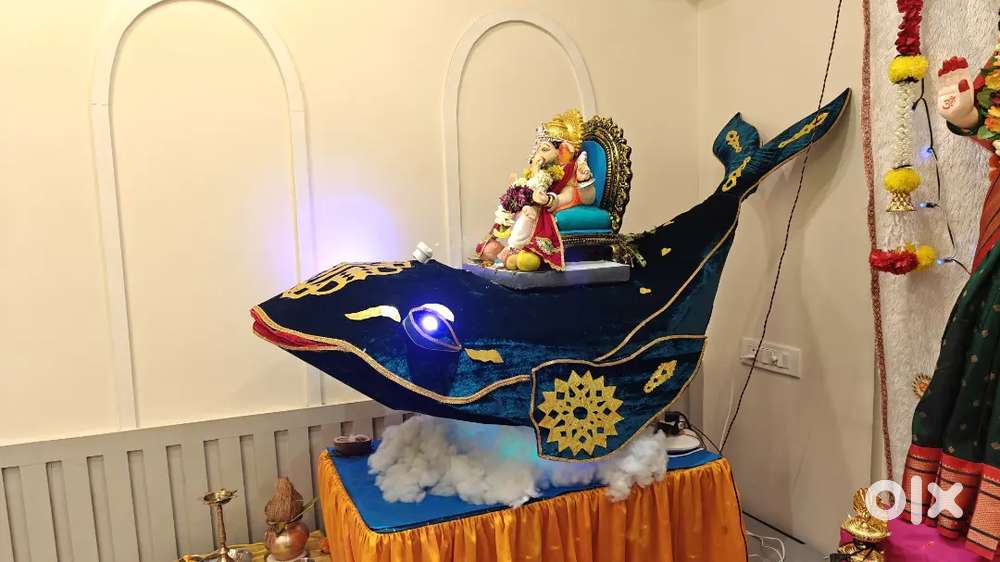 Ganpati Decoration For Sell - Whale