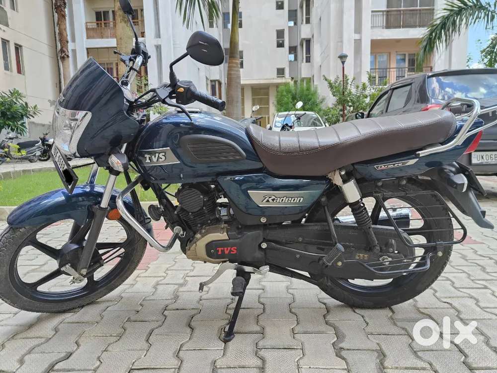 Starlight Blue Tvs Radeon Blue Colour TVS RADEON BIKE IN A-1