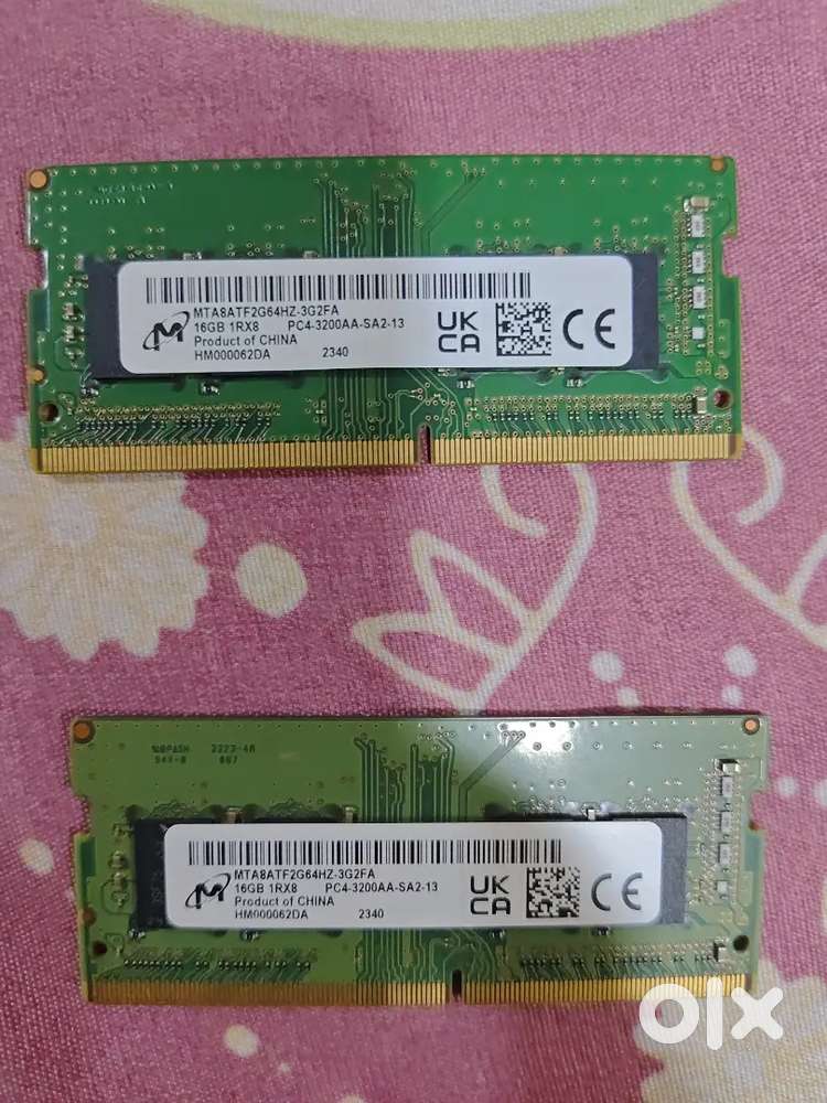 16 gb ram ddr3 x 2 (total 32 gb ram)