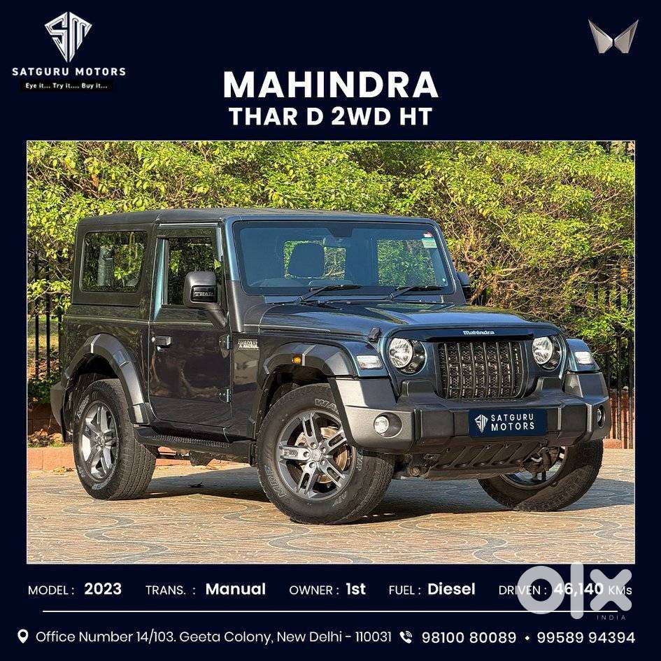 Mahindra Thar Lx Hard Top Diesel Mt Rwd, 2023, Diesel