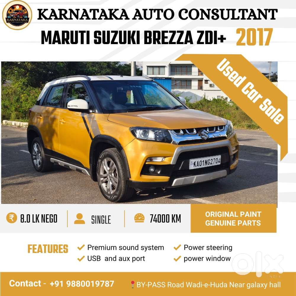 Maruti Suzuki Brezza Zdi Plus, 2017, Diesel