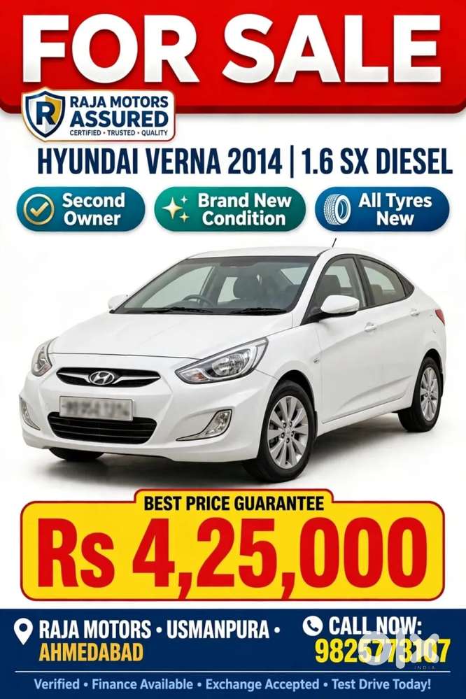 Hyundai Verna Fluidic 1.6 Crdi Sx, 2014, Diesel