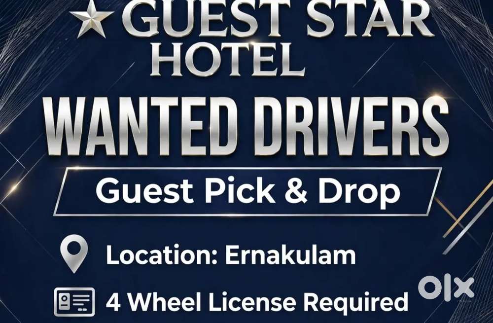 Wanted drivers for guest pick / drop [ 5 star hotel]