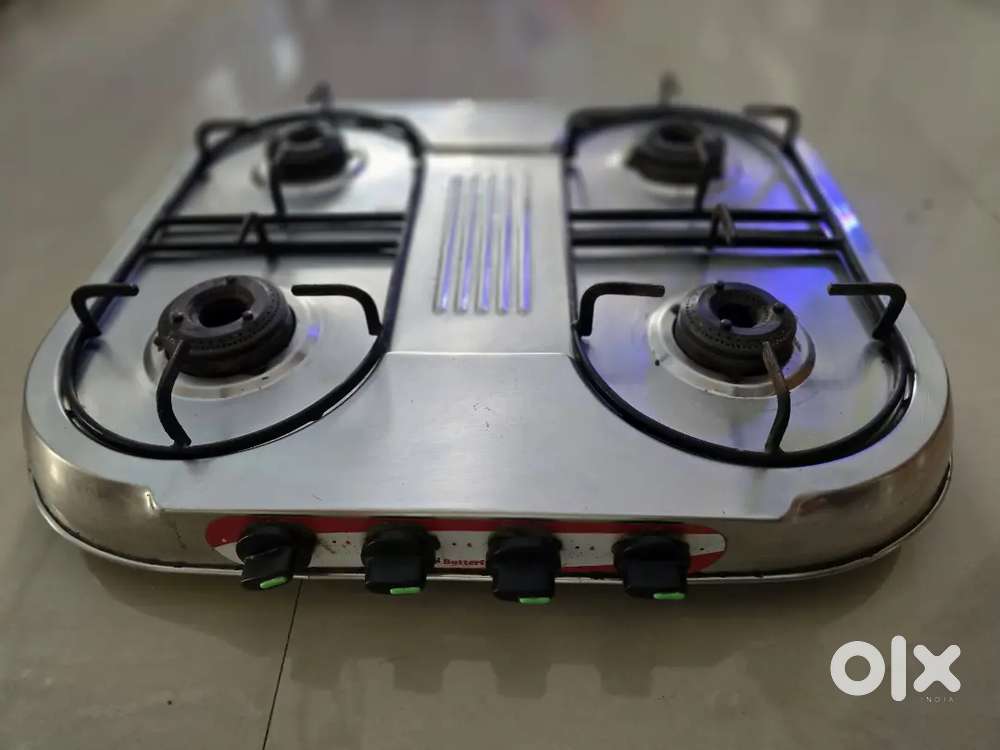 4 burner steel stove