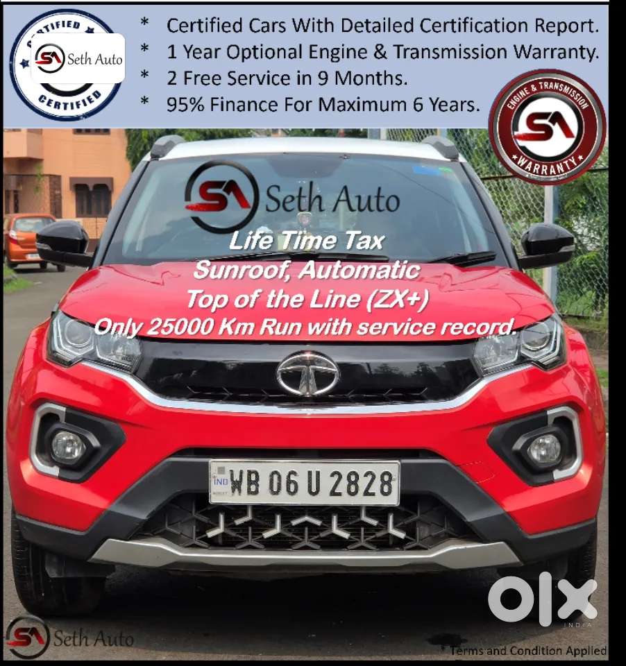 Tata Nexon Amt Xza Plus, 2021, Petrol
