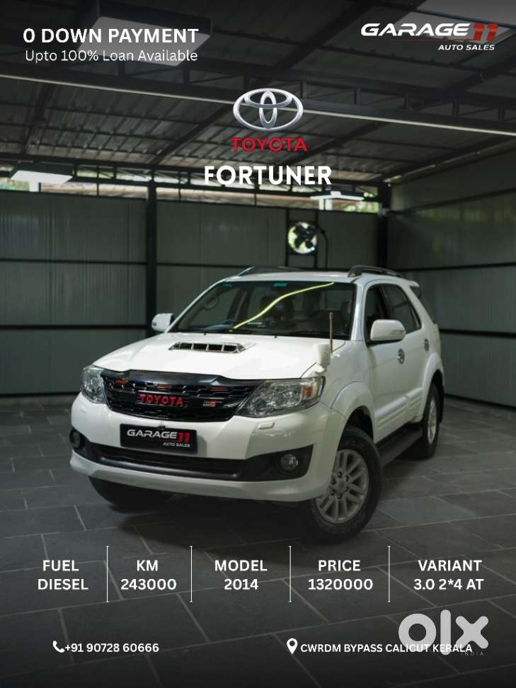 Toyota Fortuner 3.0 4x2 Automatic, 2014, Diesel