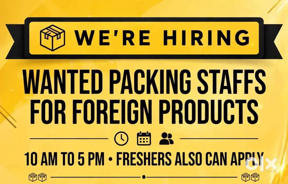 Wanted m/f packing helpers [ 10 am to 5 pm ]