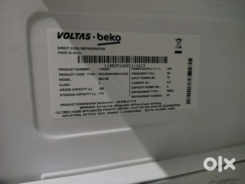 すけ購入ページ Voltas Fridge- 185 Ltr - Fridges in Sewa Nagar, Ghaziabad - 1843158753