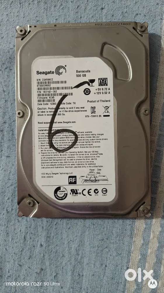 Seagate harddrive 500 Gb