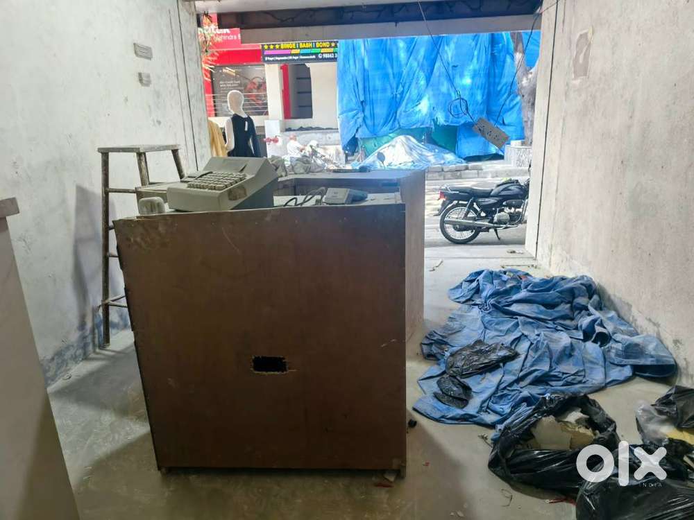 Old Wooden boxes & 10 mm Toughened Glass Door & Glass Partition