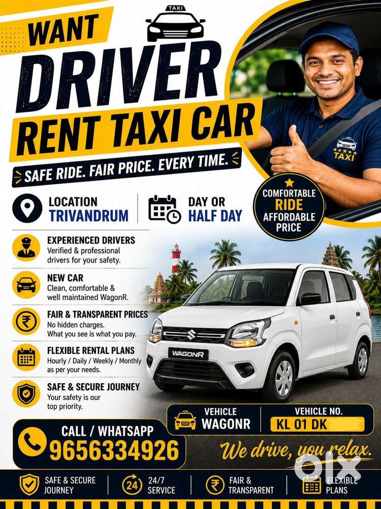 Rent Taxi Car New Wagon R