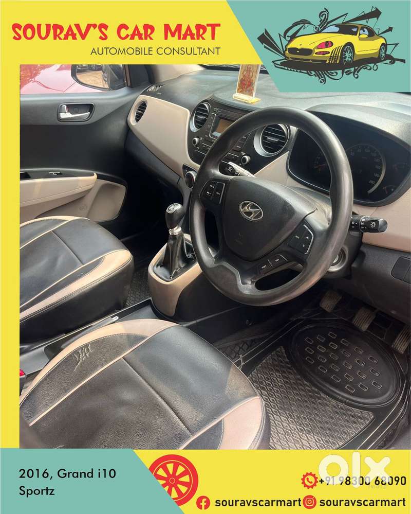 Hyundai Grand I10 2013-2016 Sportz, 2016, Petrol