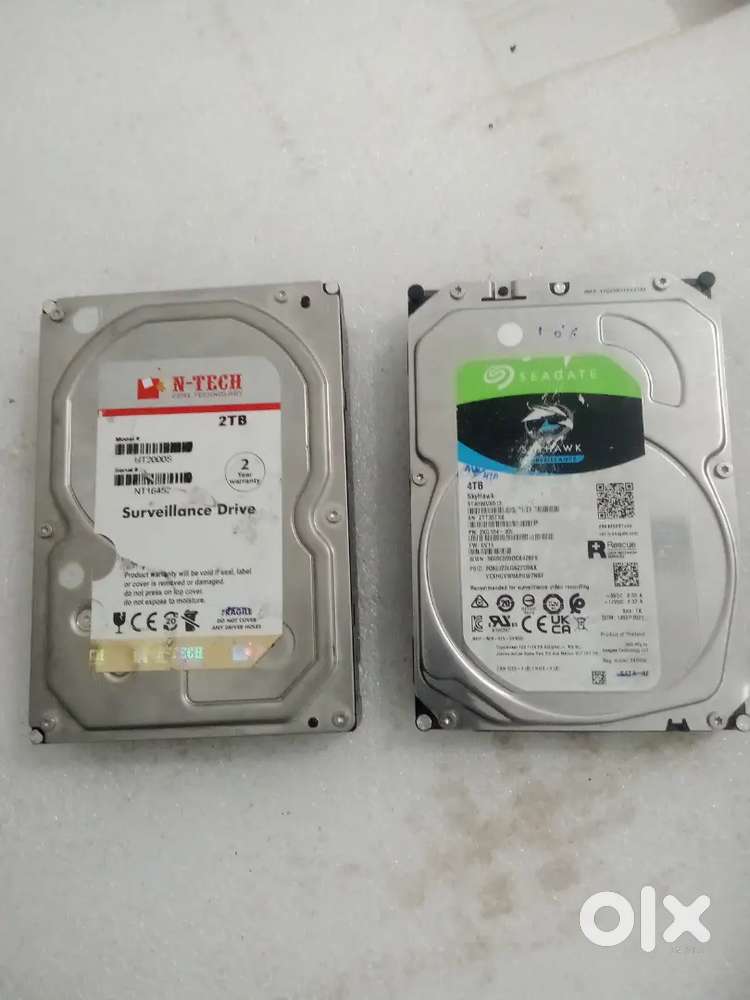 4 tb and 2 tb hard disk