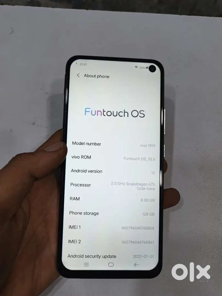 Vivo v17 8/128 mint condition phone