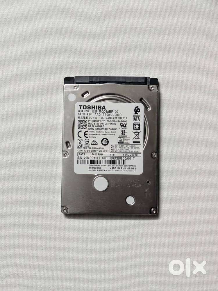 Toshiba Mq04abf100 Toshiba 1tb Internal Hard Disk For Laptop Buy