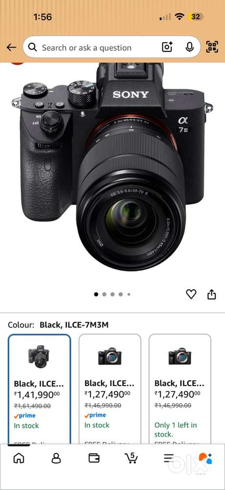 Sony Alpha 7 m3 camera