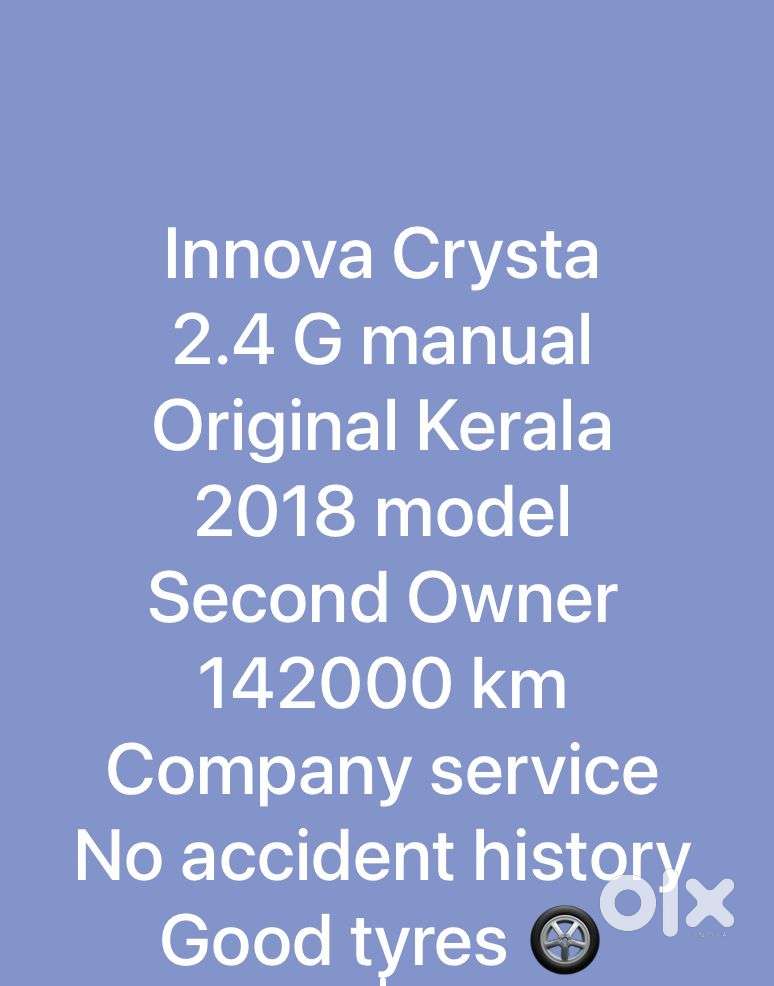 Toyota Innova Crysta 2.7 Gx Mt, 2018, Diesel