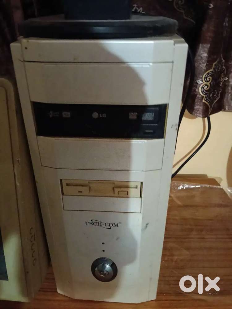 Old monitor and cpu and one samsung monitor