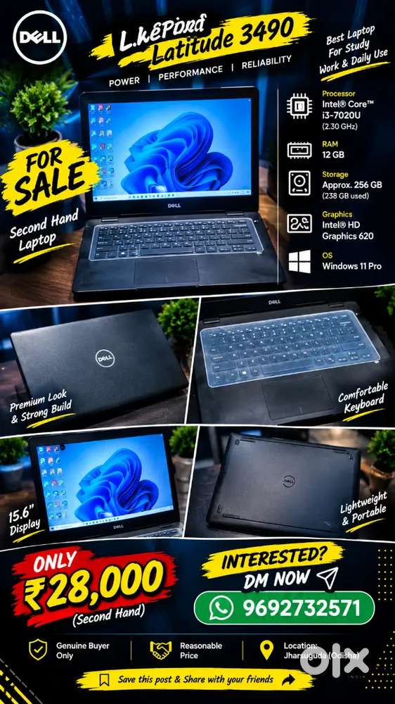 Dell laptop ha intest ho to message kro