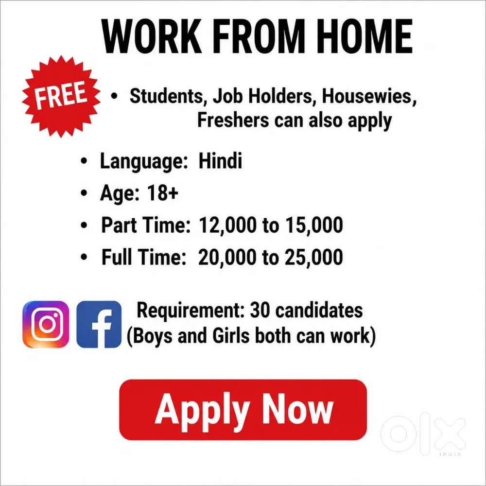 Work From Home | Part-Time Opportunity for Freshers