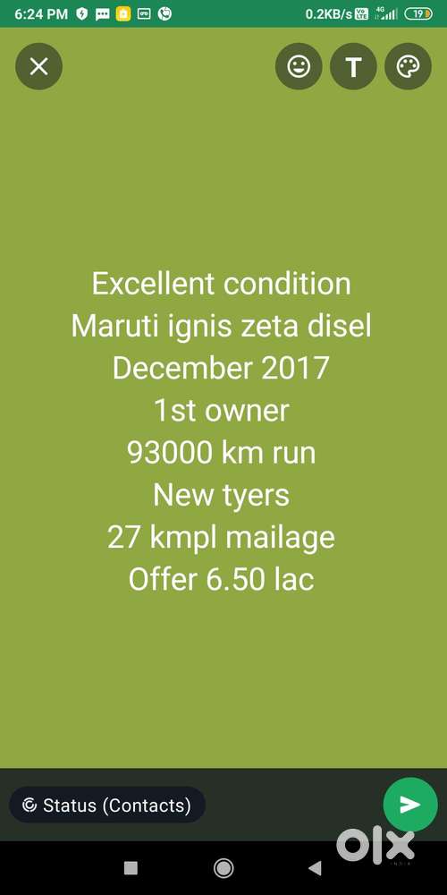 Maruti Suzuki Ignis 1.3 Zeta, 2017, Diesel