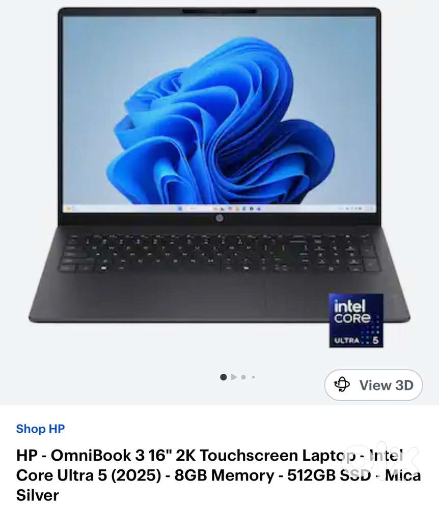 Hp ultra 5 laptop only 20 day old