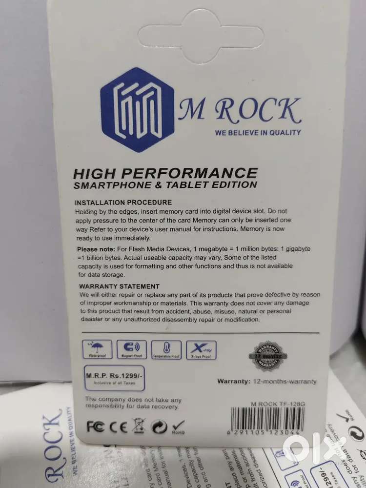 M Rock Memory Card 128gb