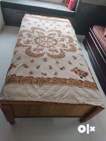 Single cot 2024 bed with mattress