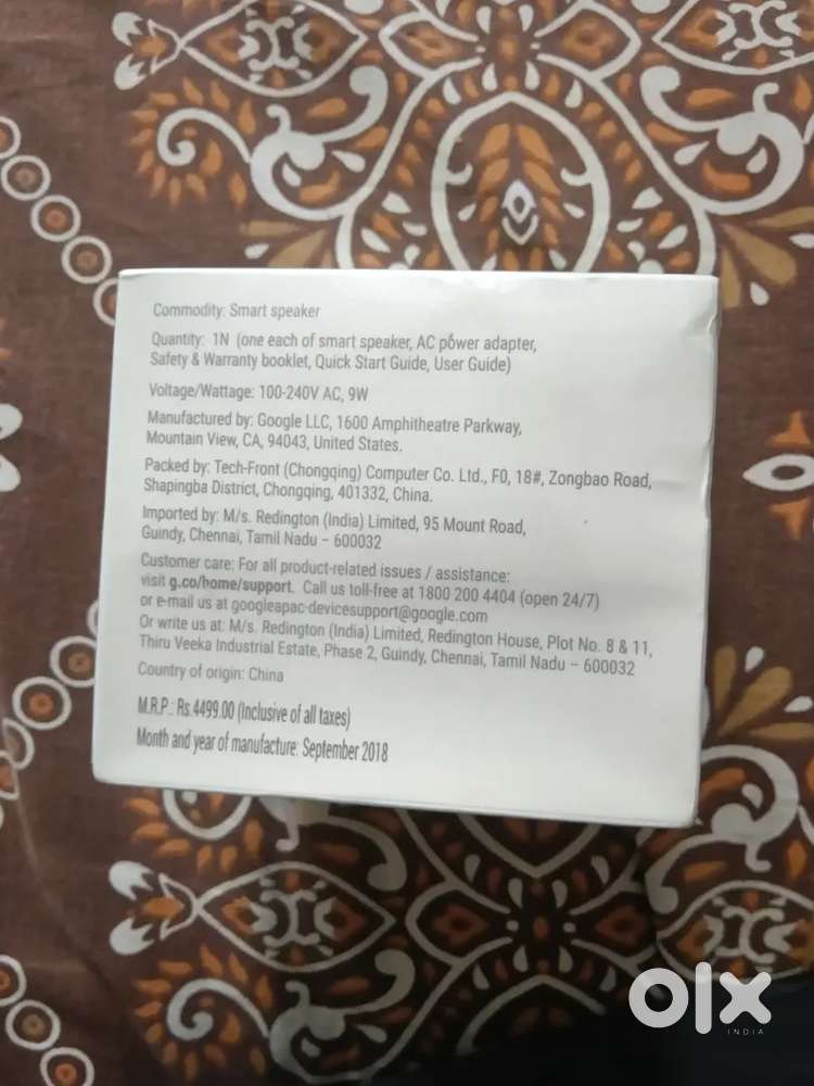 New Google home mini 3500