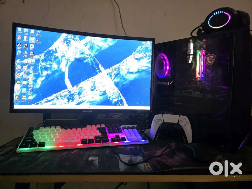 Gaming PC curved monitor 144 hz 12 GB RTX GRAPHIC CARD