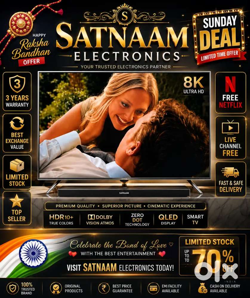 55 INCH ULTRA SLIM LED TV WITH EXCHANGE OFFER 3 YEARS WARRANTY 4K