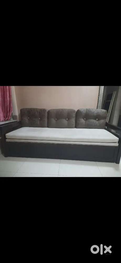 Teak wood sofa