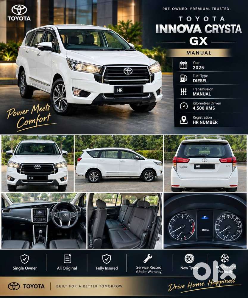 Toyota Innova Crysta 2.4 Gx Limited Edition 7 Str, 2025, Diesel