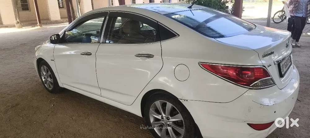 2nd Owner  Hyundai Verna Car White Colour