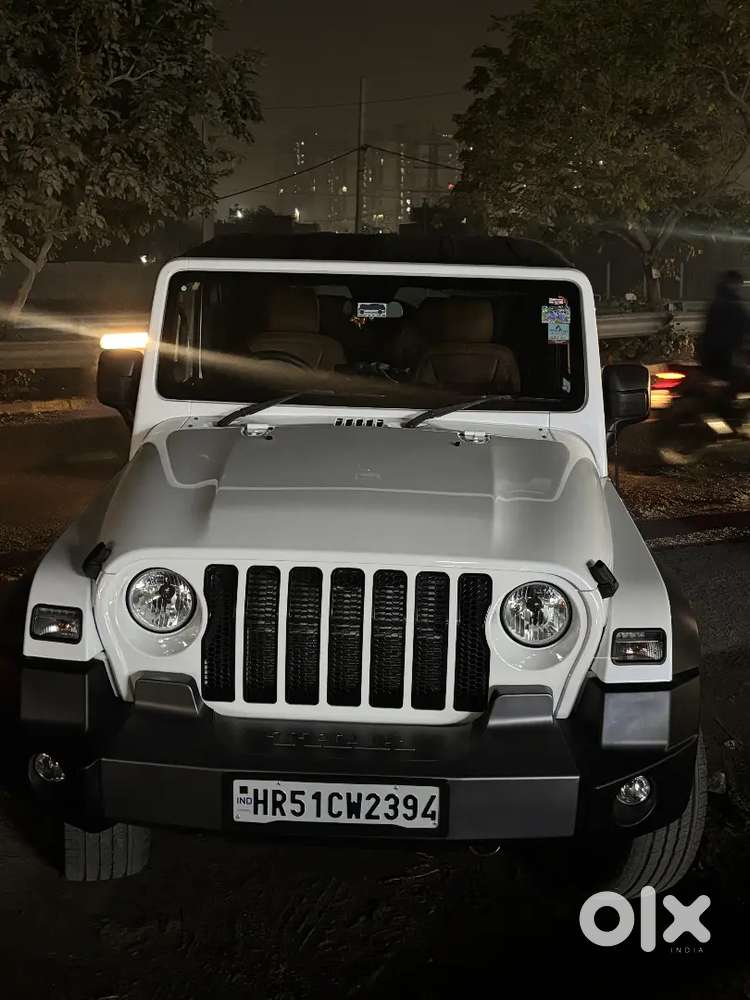 Mahindra Thar White Colour