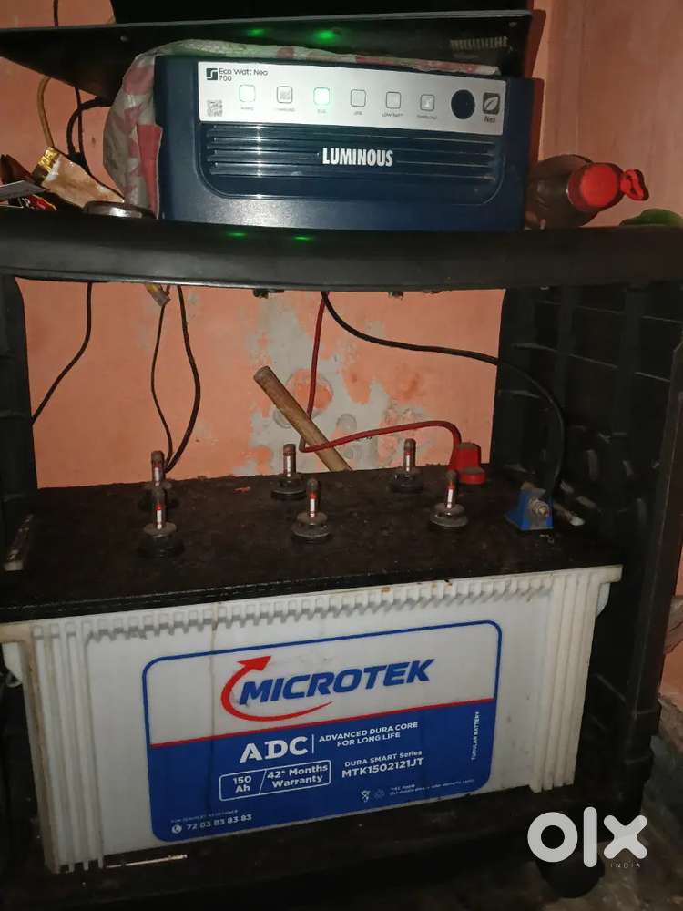 Luminous inverter and Microtek battery