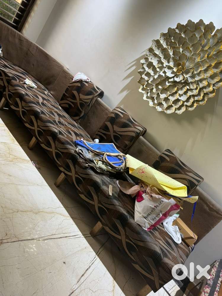 Brown colour sofa